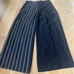 Esteban Cortazar Paris Wide-Leg Stripe Panel Pants – Size 38 (US 6) – EUC
